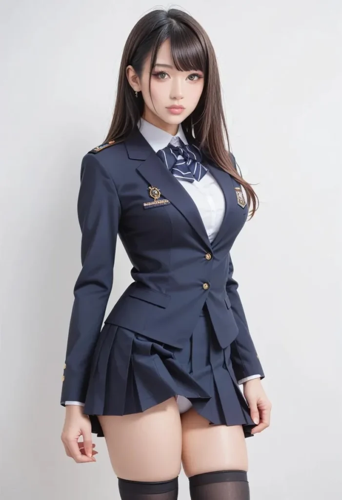 穿白色内裤的高中女生